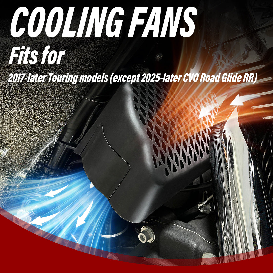 For Harley 2017-Later Touring CoolFlow Fan Oil Cooler