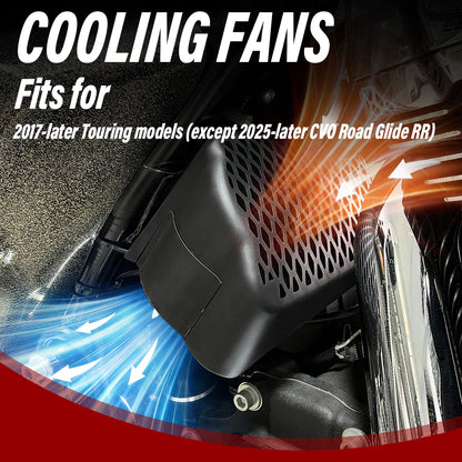 For Harley 2017-Later Touring CoolFlow Fan Oil Cooler