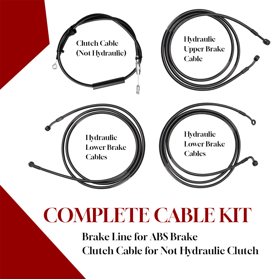 For Harley Road Glide 2021-2023 ABS Model Prewired Handlebars with Cable Kit