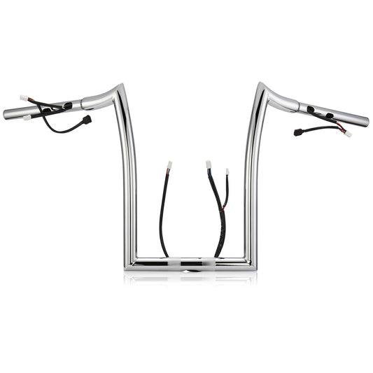 For Harley Road Glide 2023-Later Meathook Prewired Handlebars with CAN-Bus & TBW Wires
