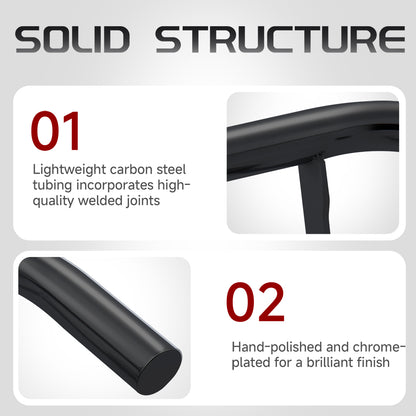 Trunk Guard Rear Bumper Crash Bar Protector for 2009-Later Harley Touring