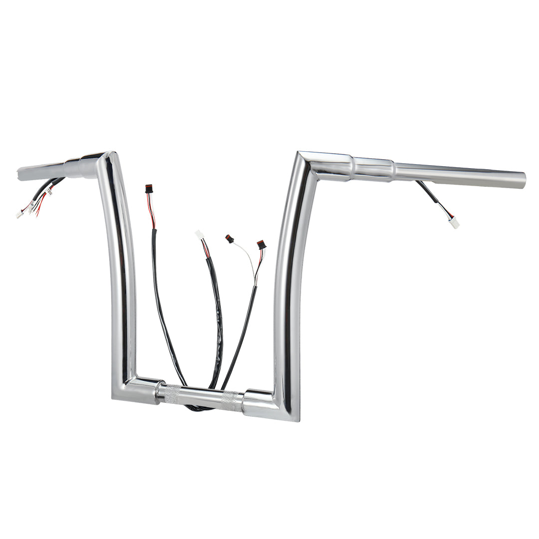 For Harley Road King 2016-2023 Pre-wired Handlebars with Can-Bus & TBW Wires Kit
