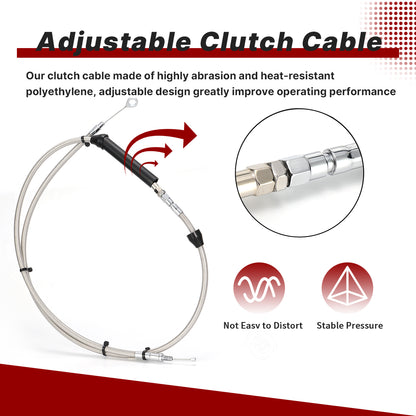 For Harley Softail 2011-2015 12/14/16 Inch Extended Cable Kits with ABS