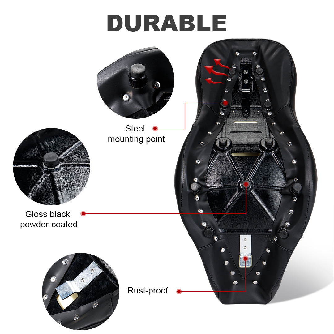 For Harley Softail 2018-Later One-Piece Driver Passenger Seat