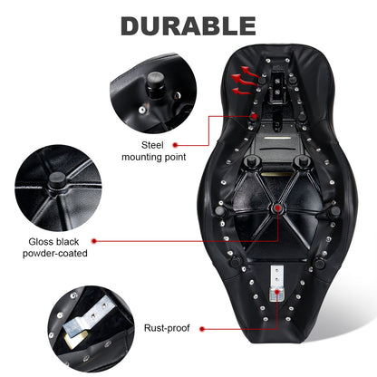 For Harley Softail 2018-Later One-Piece Driver Passenger Seat