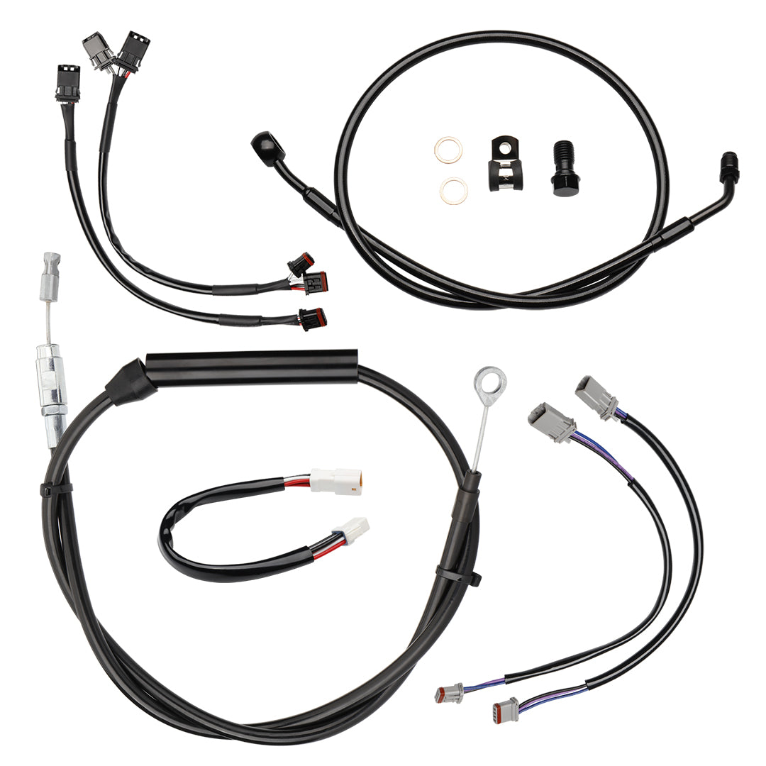 For Harley Softail 2020-2025 Cable Extension Kit with Clutch Brake Line Electronic Throttle TBW CAN-Bus Wire