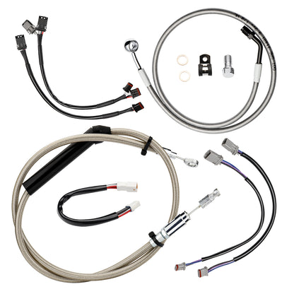 For Harley Softail 2020-2025 Cable Extension Kit with Clutch Brake Line Electronic Throttle TBW CAN-Bus Wire