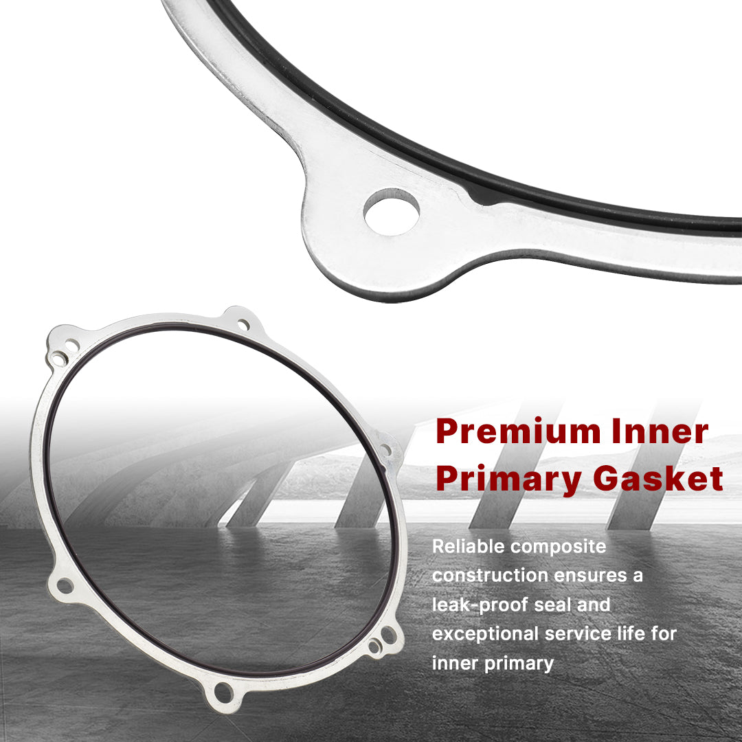 For Harley Softail/Dyna 2006-2017 Twin Cam Primary Cover Gasket & Inner Primary Bearing Seal Kit