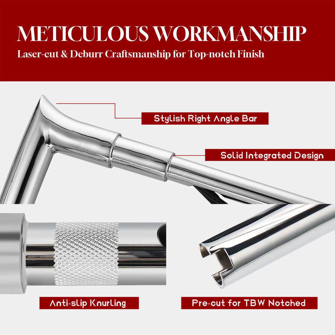 For Harley Softail/Dyna/Sportster 2007-2013 Meathook Prewired Handlebars