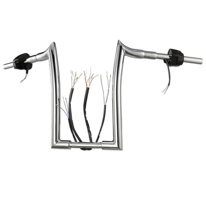 For Harley Softail/Dyna/Sportster/Road King 1996-2006 Meathook Prewired Handlebars