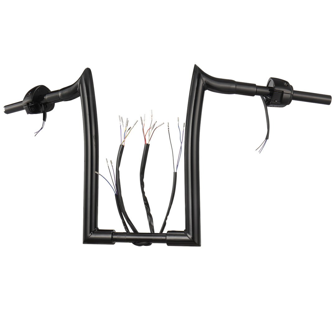 For Harley Softail/Dyna/Sportster/Road King 1996-2006 Meathook Prewired Handlebars