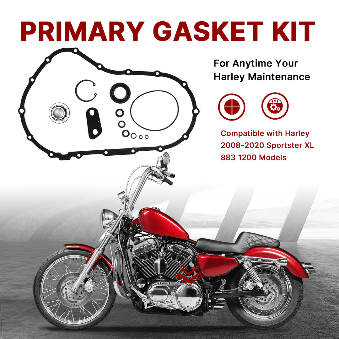 For Harley Sportster XL 2008-2020 Primary Cover Gasket & Inner Primary Bearing Seal Kit