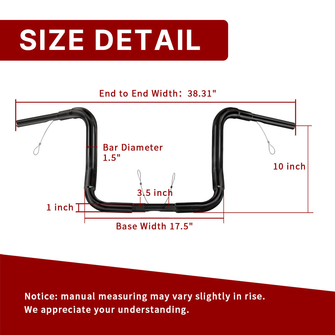 For Harley Touring 1986-2023 1.5 Inch Classic Round Bagger Handlebars Ape Hanger