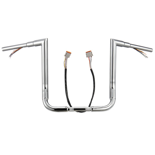 For Harley Touring 1996-2006 Prewired Right-angle Bagger Handlebar with CAN-Bus Wire