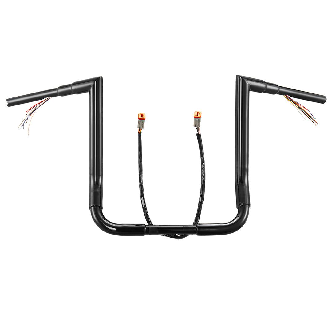 For Harley Touring 1996-2006 Prewired Right-angle Bagger Handlebar with CAN-Bus Wire