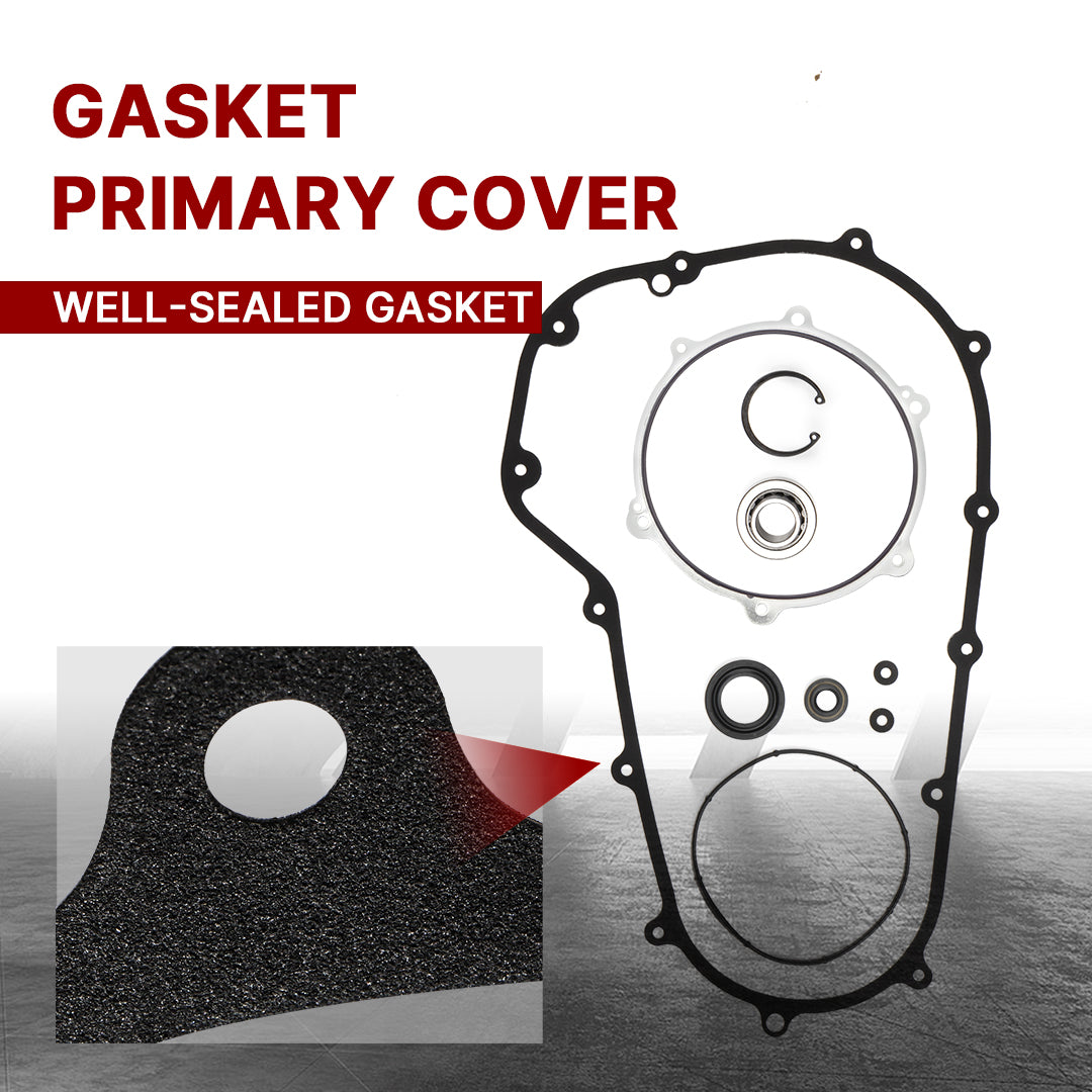 For Harley Touring 2007-2016 Twin Cam Primary Cover Gasket & Inner Primary Bearing Seal Kit