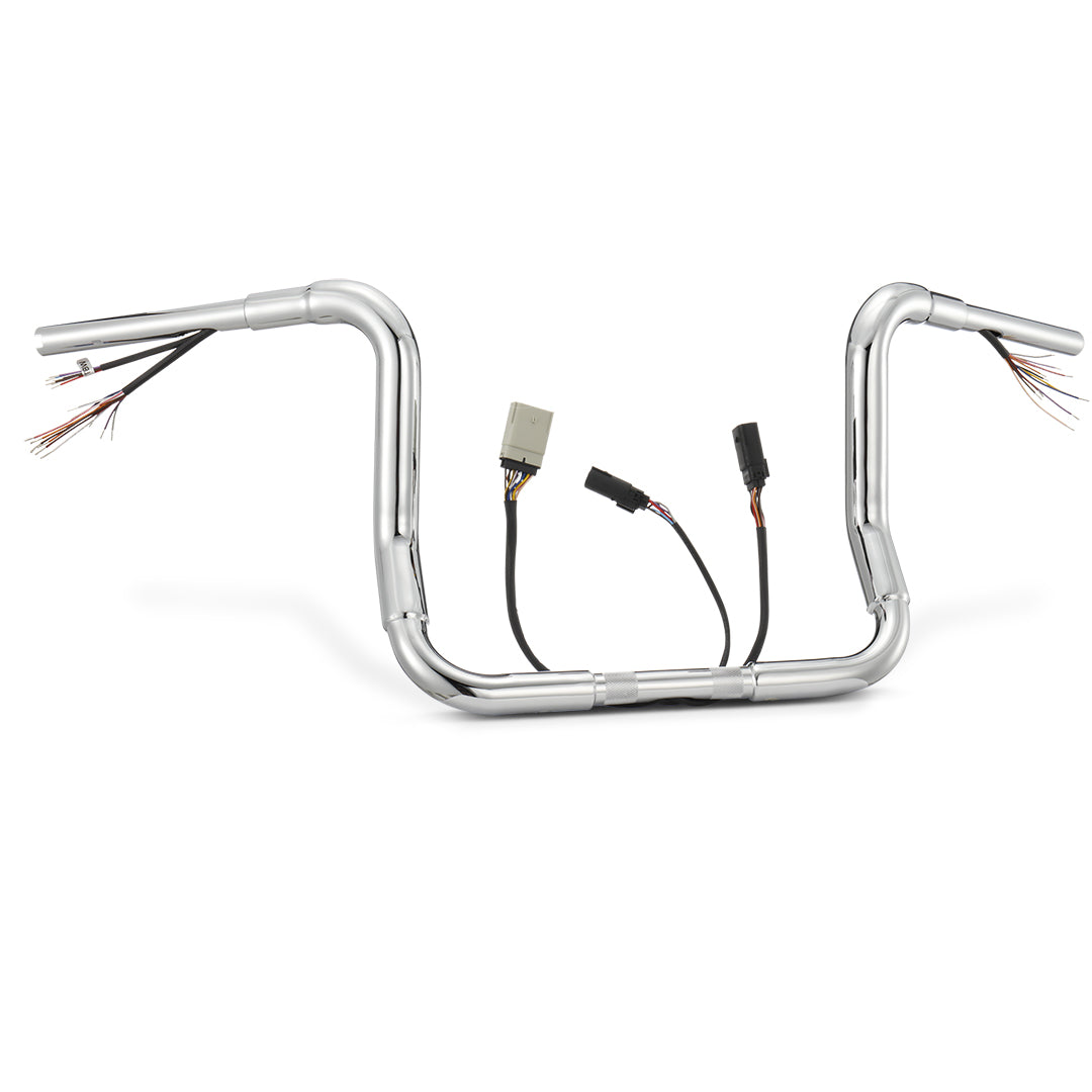 For Harley Touring 2008-2013 Prewired Bagger Handlebars with CAN-Bus Wire and TBW