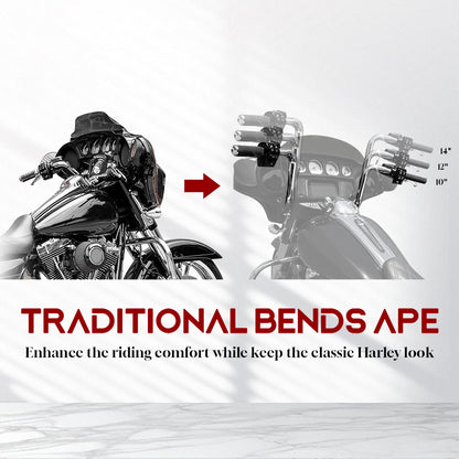 For Harley Touring 2008-2013 Prewired Bagger Handlebars with CAN-Bus Wire and TBW