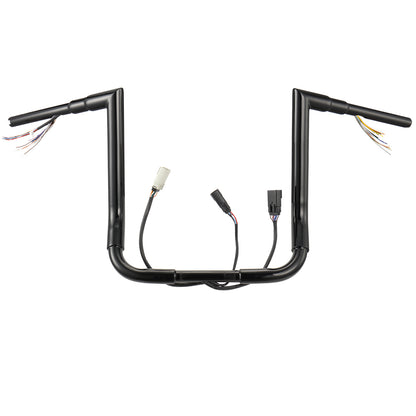 For Harley Touring 2008-2013 Right-angle Prewired Handlebars with CAN-Bus Wire and TBW