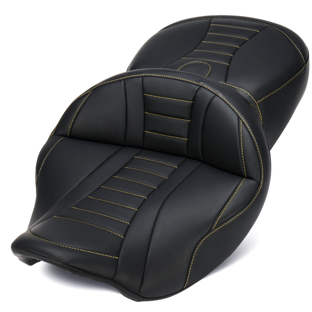 For Harley Touring 2008-2023 One-Piece Driver Passenger Seat