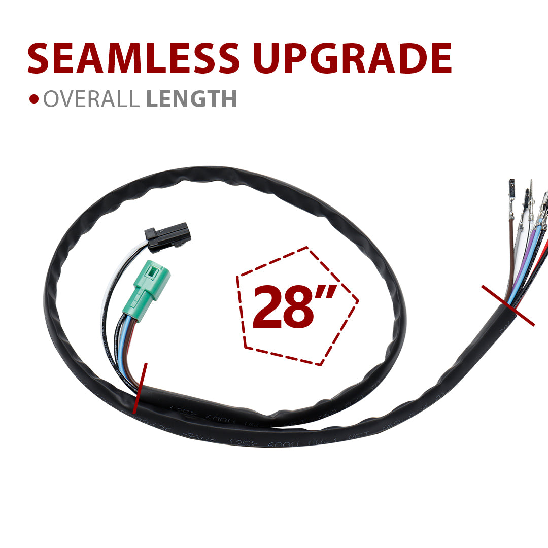 For Harley Touring 2014-2015 Electronic Throttle by Wire and Heated Grip Wires Extension Harness