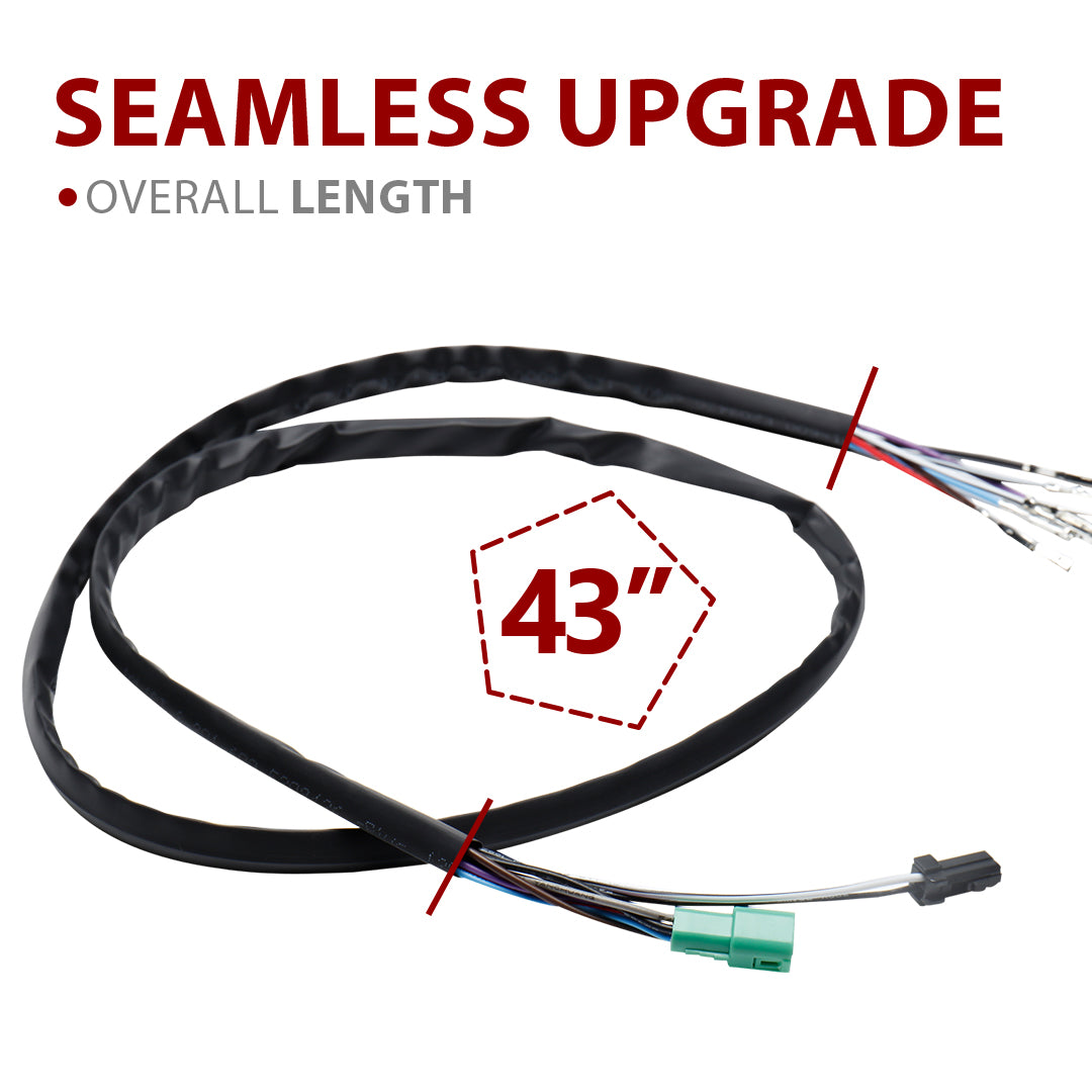 For Harley Touring 2014-2015 Electronic Throttle by Wire and Heated Grip Wires Extension Harness