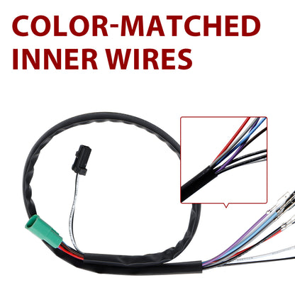 For Harley Touring 2014-2015 Electronic Throttle by Wire and Heated Grip Wires Extension Harness