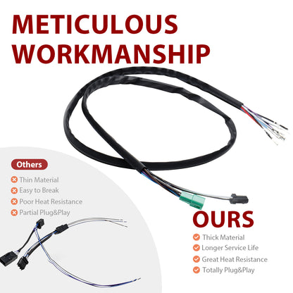For Harley Touring 2014-2015 Electronic Throttle by Wire and Heated Grip Wires Extension Harness