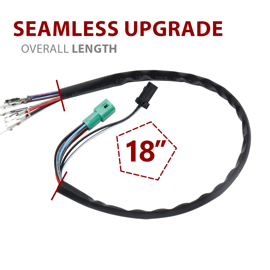 For Harley Touring 2014-2015 Electronic Throttle by Wire and Heated Grip Wires Extension Harness