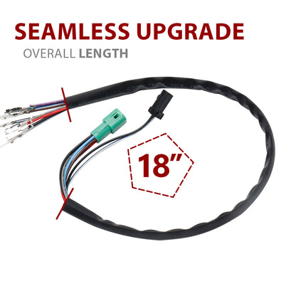 For Harley Touring 2014-2015 Electronic Throttle by Wire and Heated Grip Wires Extension Harness
