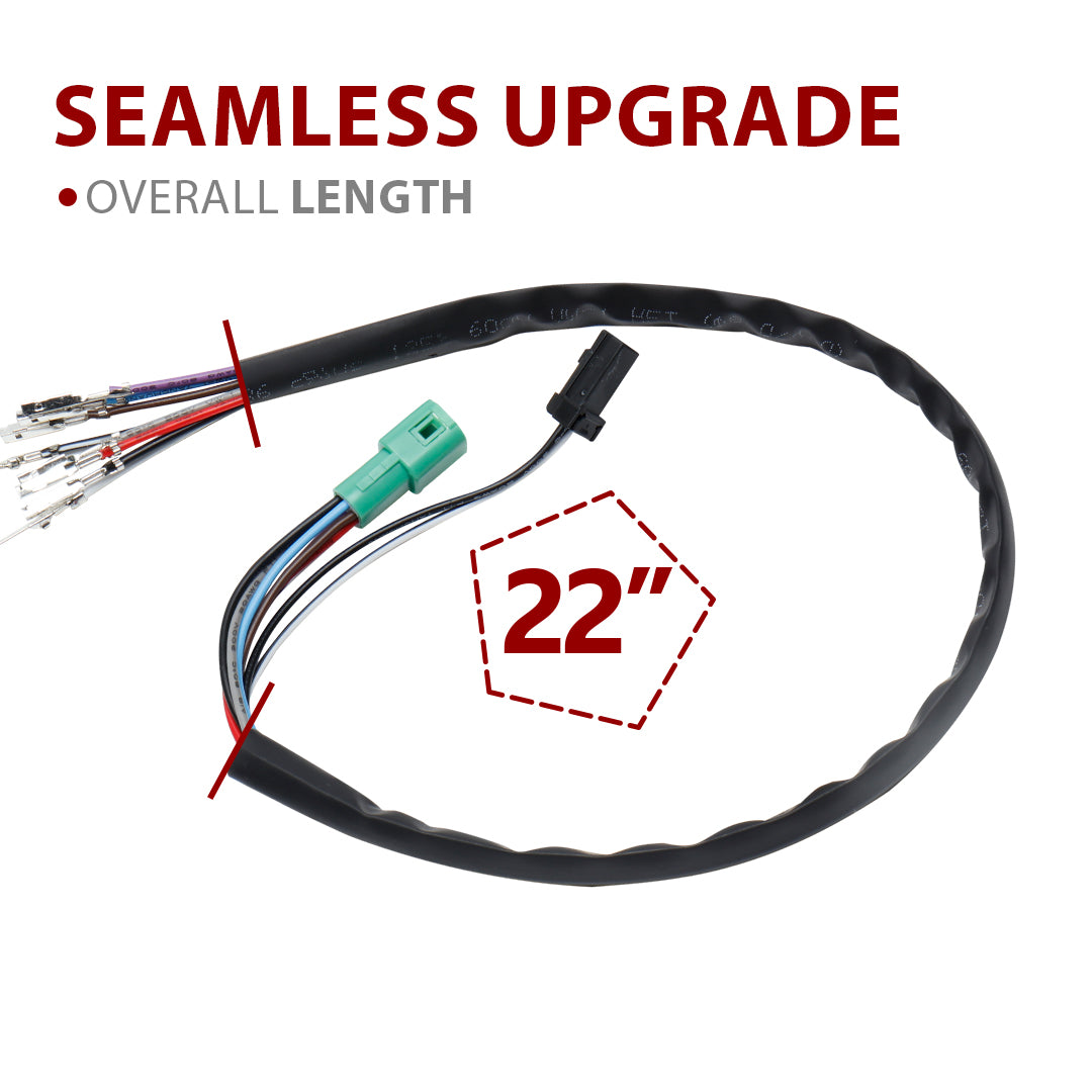 For Harley Touring 2014-2015 Electronic Throttle by Wire and Heated Grip Wires Extension Harness