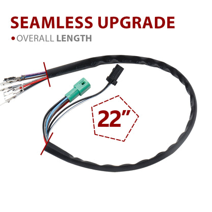 For Harley Touring 2014-2015 Electronic Throttle by Wire and Heated Grip Wires Extension Harness