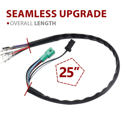 For Harley Touring 2014-2015 Electronic Throttle by Wire and Heated Grip Wires Extension Harness