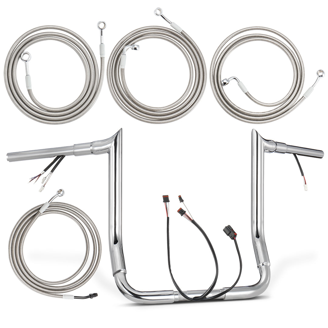 For Harley Touring 2014-2015 Prewired Handlebars with ABS Models