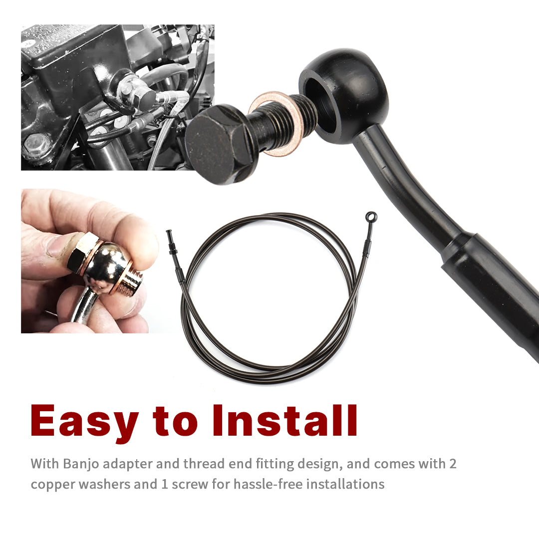 For Harley Touring 2014-2016 Hydraulic Clutch Cable Extension Line with 14/16 Inch Handlebars