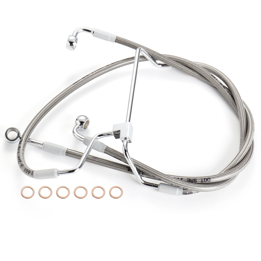 For Harley Touring 2014-2023 Front Extension Brake Line Kit without ABS