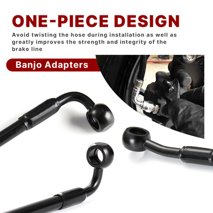 For Harley Touring 2014-2023 Front Extension Brake Line Kit without ABS