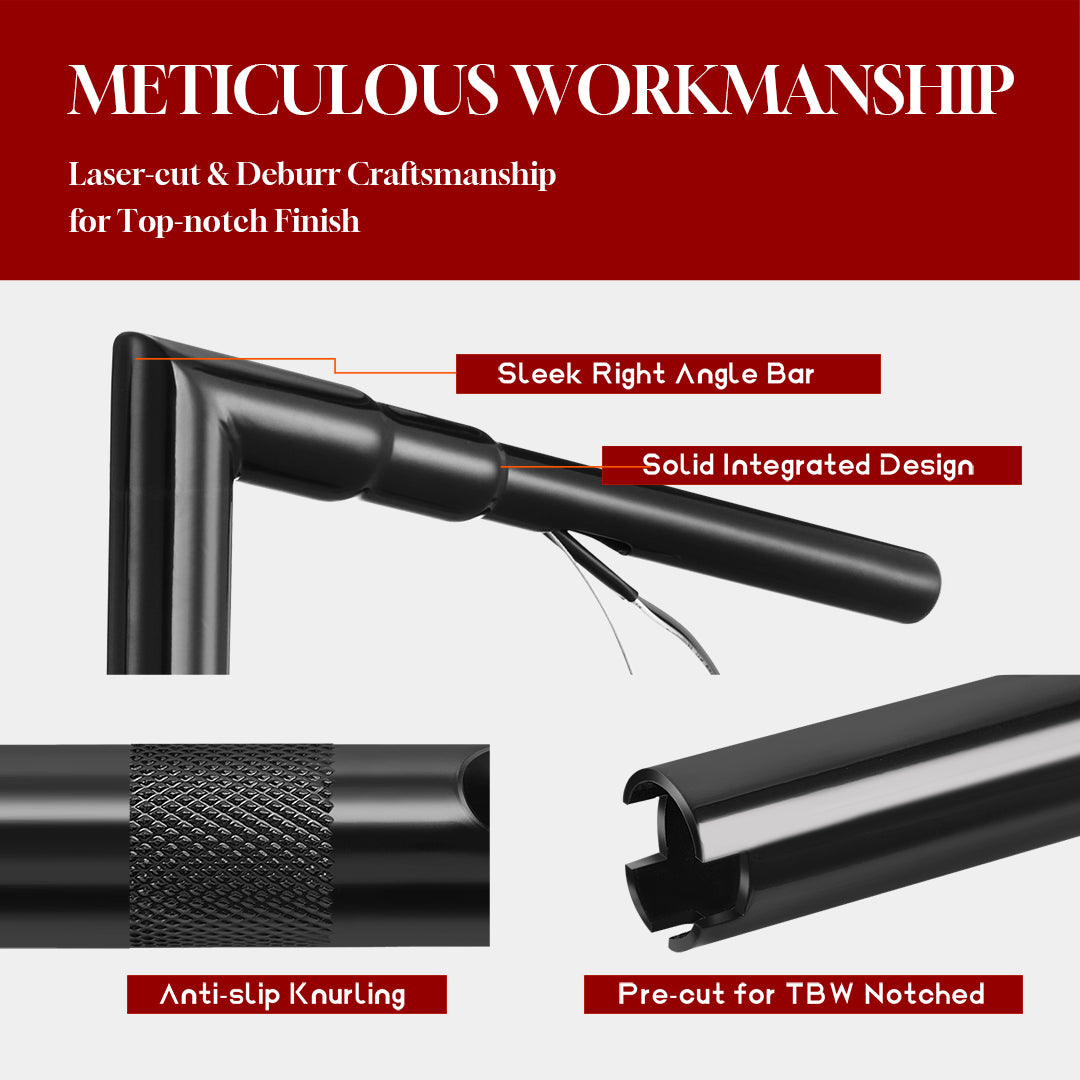 For Harley Touring 2014-2023 Prewired Handlebars with CAN-Bus Wire and Pull-wire