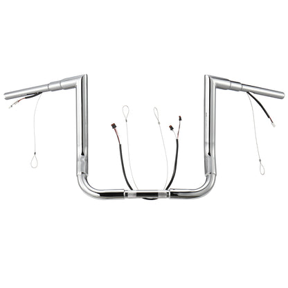 For Harley Touring 2014-2023 Prewired Handlebars with CAN-Bus Wire and Pull-wire