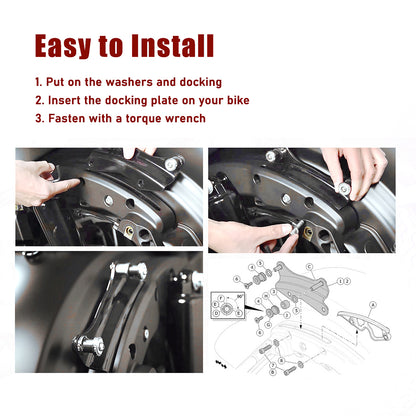 For Harley Touring 2014-2026 Four-Point Docking Hardware Kit