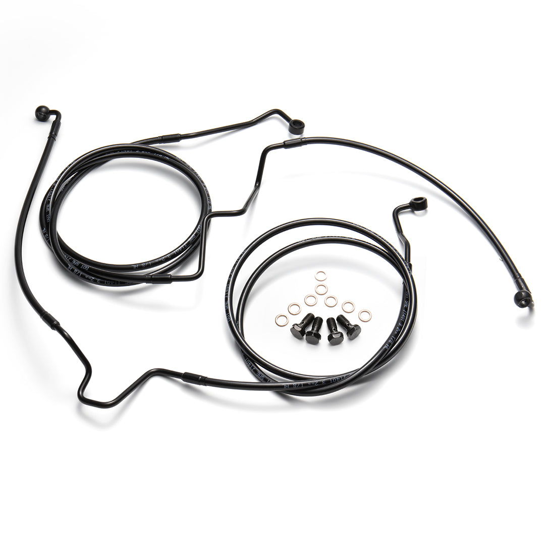 For Harley Touring 2014-Later Dual Front Lower Brake Lines Kit with ABS