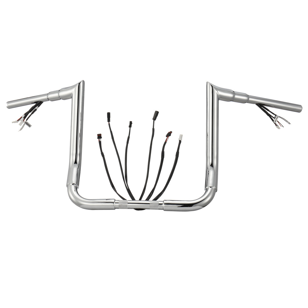 For Harley Touring 2016-2023 Meathook Prewired Handlebars with CAN-Bus/TBW