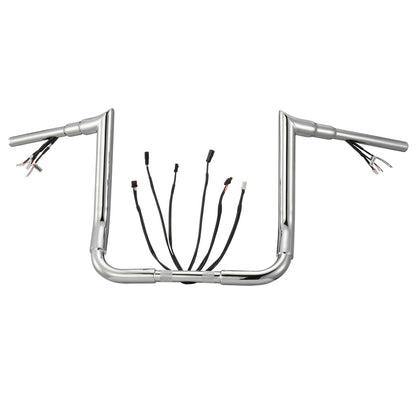 For Harley Touring 2016-2023 Meathook Prewired Handlebars with CAN-Bus/TBW