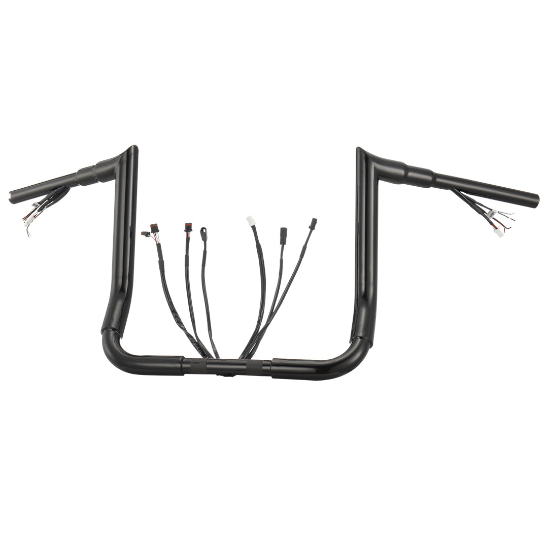 For Harley Touring 2016-2023 Meathook Prewired Handlebars with CAN-Bus/TBW