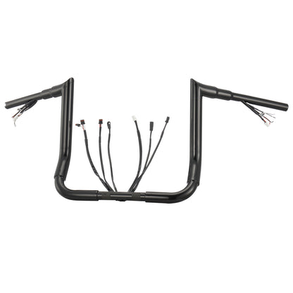 For Harley Touring 2016-2023 Meathook Prewired Handlebars with CAN-Bus/TBW