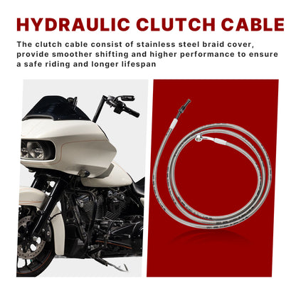 For Harley Touring 2017-2020 Cable Extension Kit with Clutch Cable Brake Line Electronic Throttle TBW CAN-Bus Wire without ABS Model