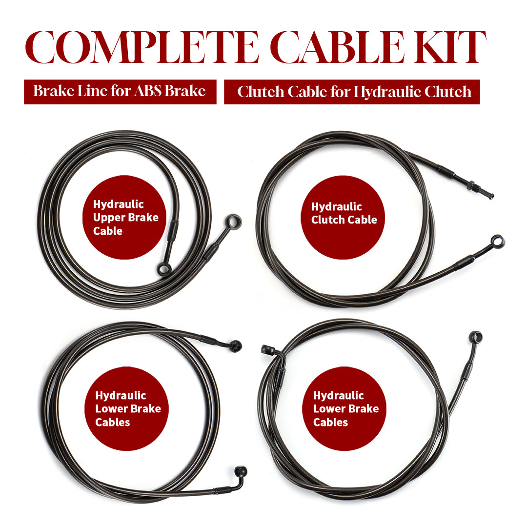 For Harley Touring 2017-2020 with ABS Meathook Prewired Handlebars with TBW & CAN-Bus Wire