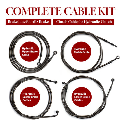 For Harley Touring 2017-2020 with ABS Meathook Prewired Handlebars with TBW & CAN-Bus Wire
