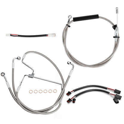 For Harley Touring 2021-2023 14/16 Inch Extended Cables Set without ABS