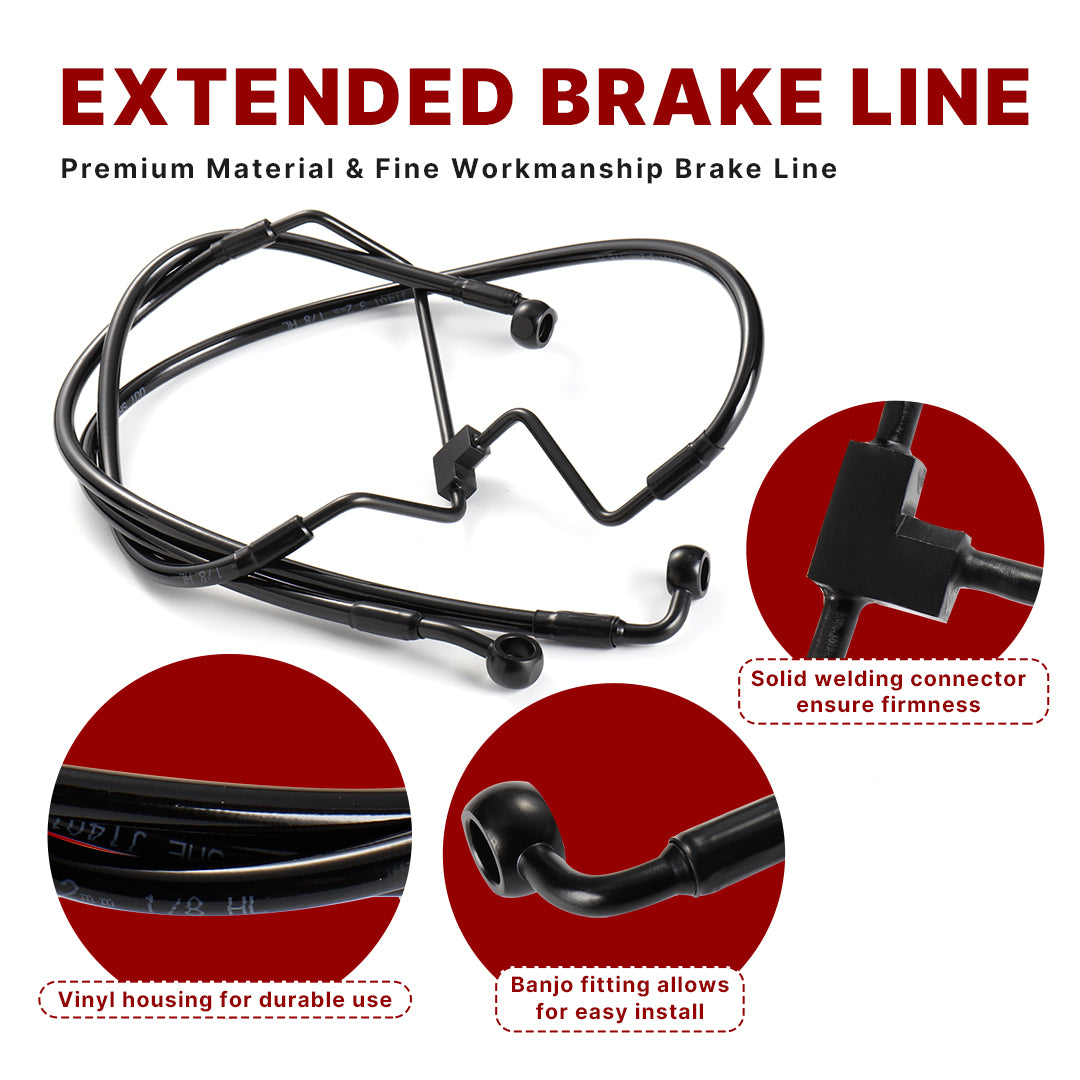 For Harley Touring 2021-2023 14/16 Inch Extended Cables Set without ABS